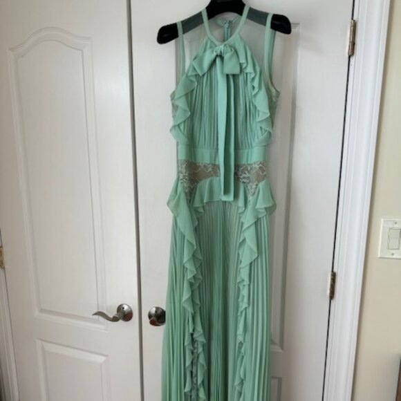 GORGEOUS Elie Saab Pistachio Color Evening Gown - Picture 1 of 6
